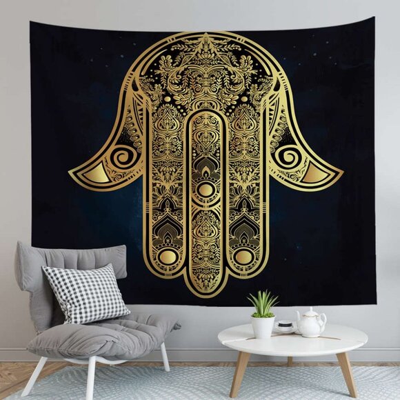 Home Decor Humsa Tapestry/ Wall Hanging - Picture 2 of 2